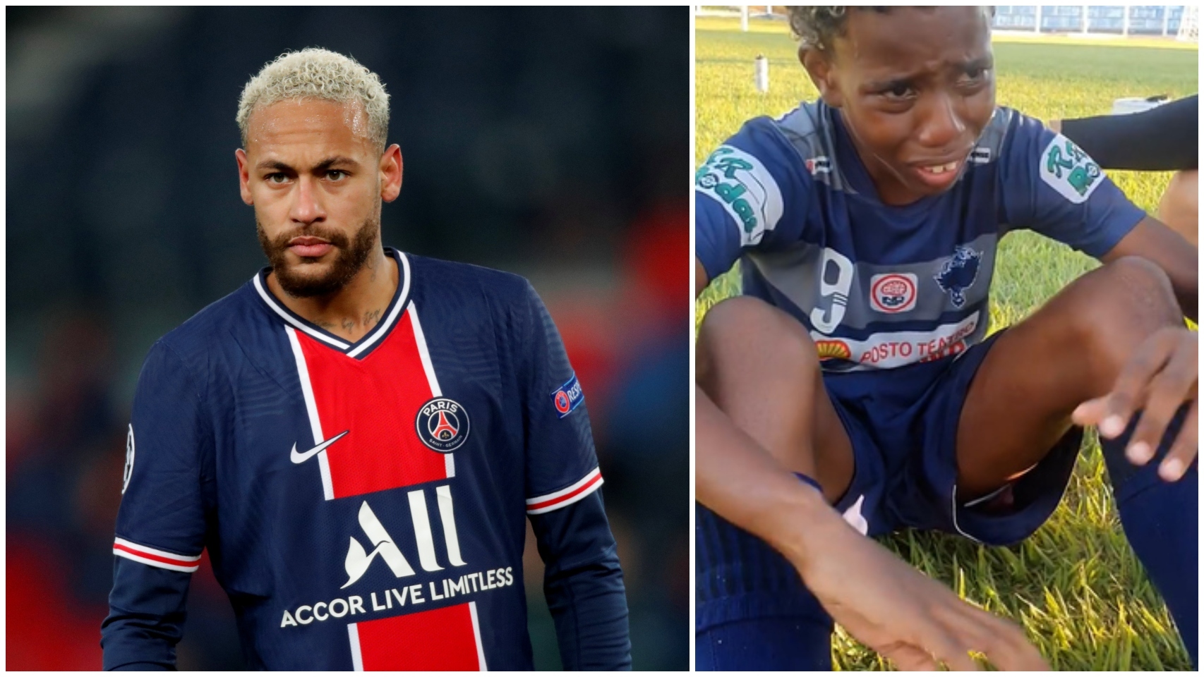 Neymar y su gesto con un niño de 11 años