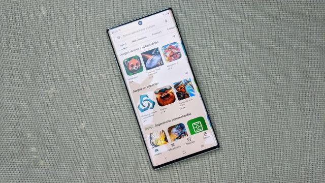 La Google Play Store en un móvil.