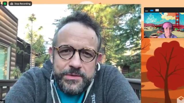 Phil Libin, fundador de Evernote y creador de mmhmm, durante la entrevista realizada con esta app