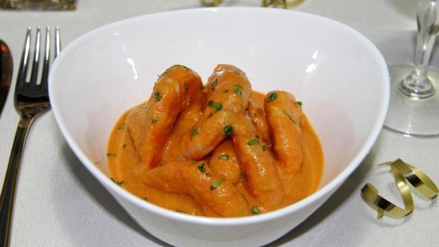 Gambas en salsa de whisky, tan adictivas que no querrás que se acaben