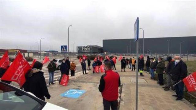 Movilización de los trabajadores de Veolia en Cabanillas del Campo