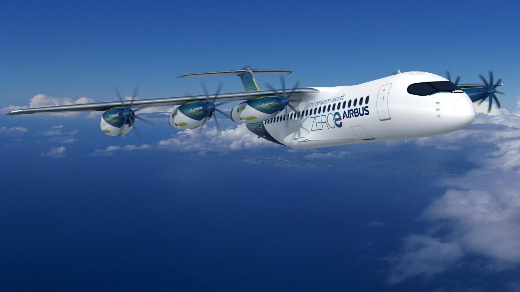 Prototipo de un Airbus a hidrógeno
