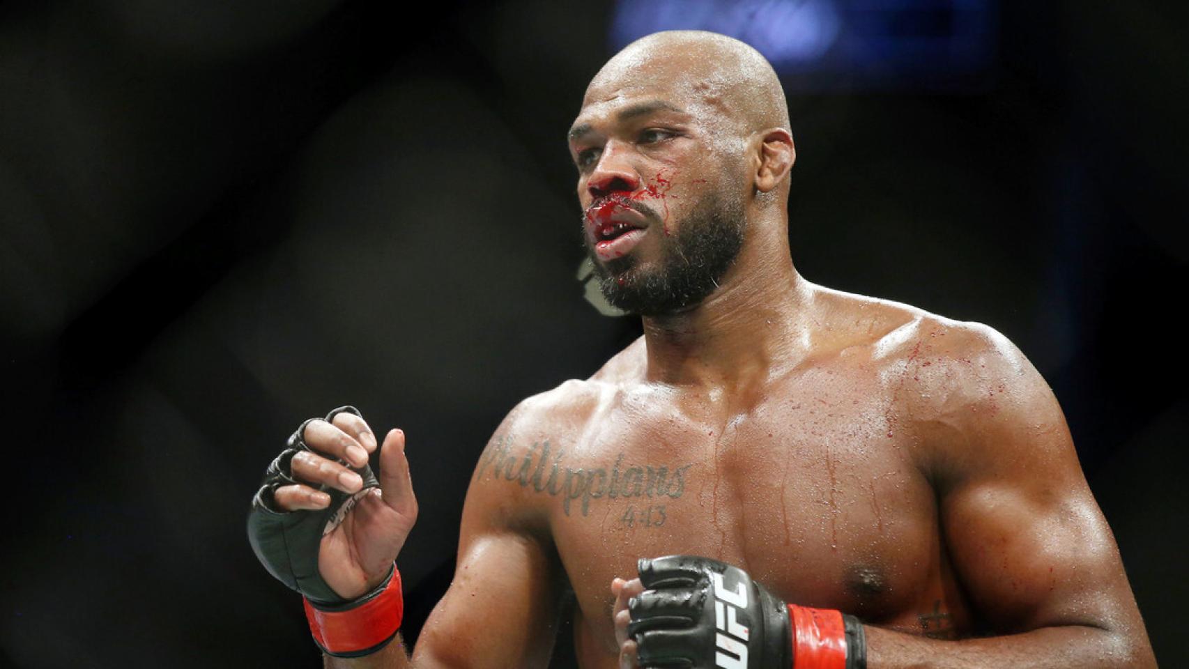 Jon Jones, en un combate de la UFC