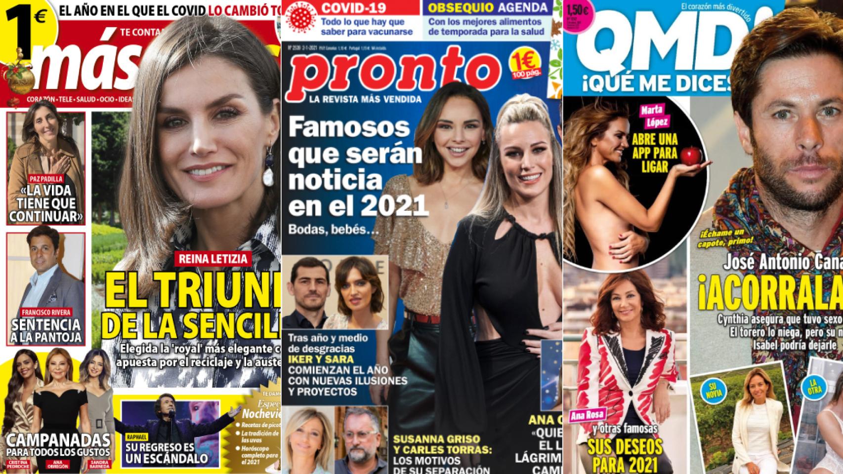 Portadas de revistas.