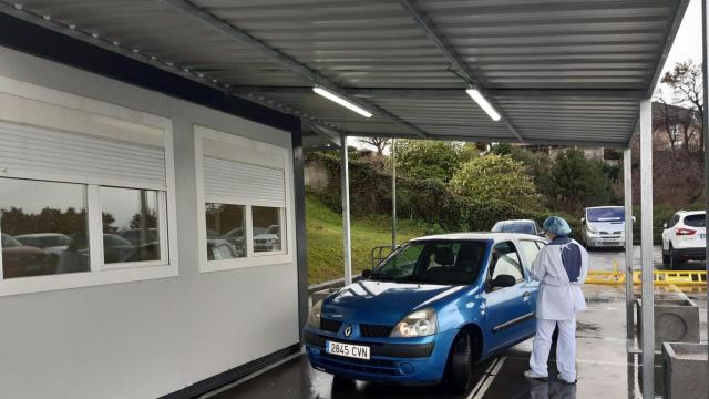 El autocovid en A Coruña.