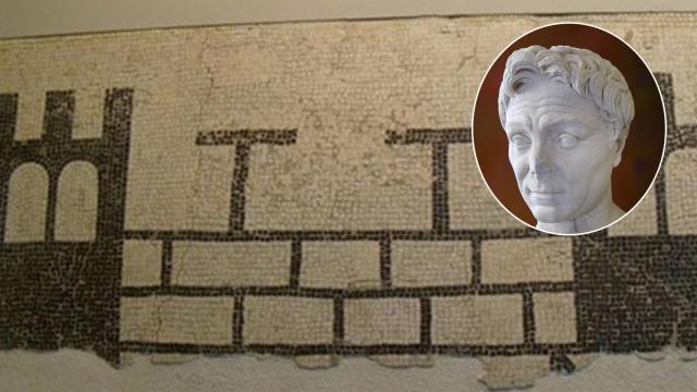 Mosaico de Pompaelo, la ciudad fundada por Pompeyo.