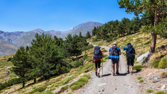 Imagen de archivo de varios senderistas.