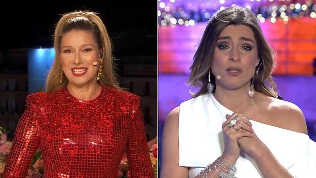 Anne Igartiburu y Sandra Barneda, en las campanadas.