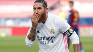 Sergio Ramos celebrando un gol