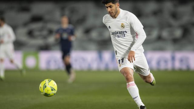Marco Asensio, durante el partido entre el Real Madrid y el Celta