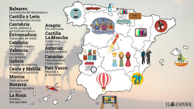 Imagen de la cabalgata de Reyes de 2020 en Pamplona