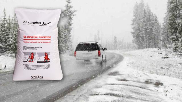 La sal que se usa para quitar la nieve: dónde se compra, quién la fabrica y cómo se utiliza