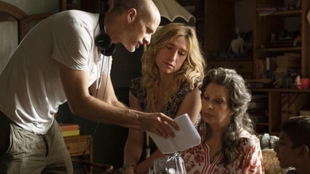 Abril Zamora junto a Sophia Loren.