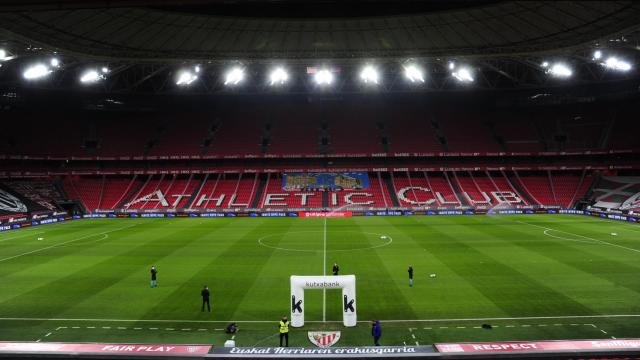 San Mamés, antes del Athletic-Barça