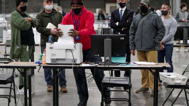 Recuento de votos en Georgia.