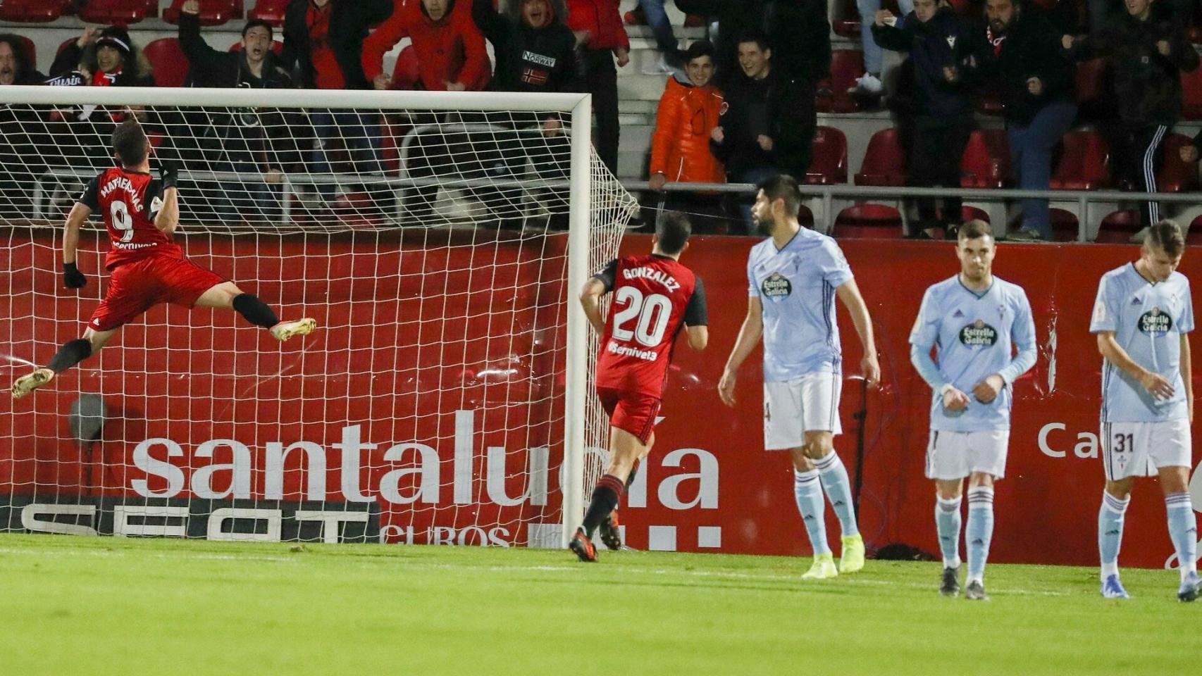 El Mirandés, que a final de temporada descendería a Segunda B, eliminó hace un año al Celta en Copa