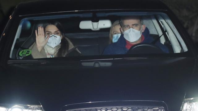 Los Reyes y sus hijas han visitado al padre de Letizia, Jesús Ortiz, para su tradicional cita de cada 6 de enero.