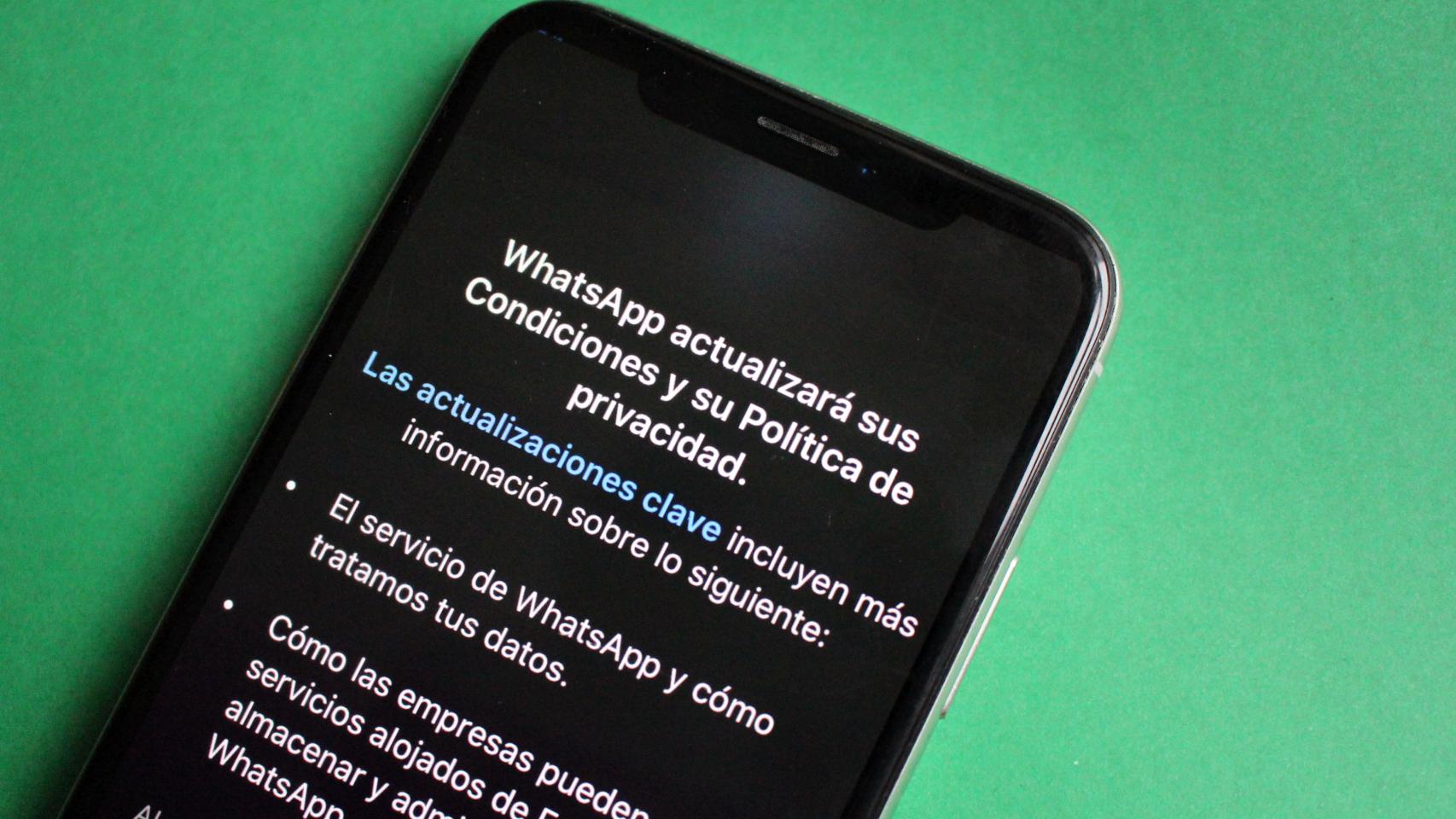 Nuevas condiciones de WhatsApp