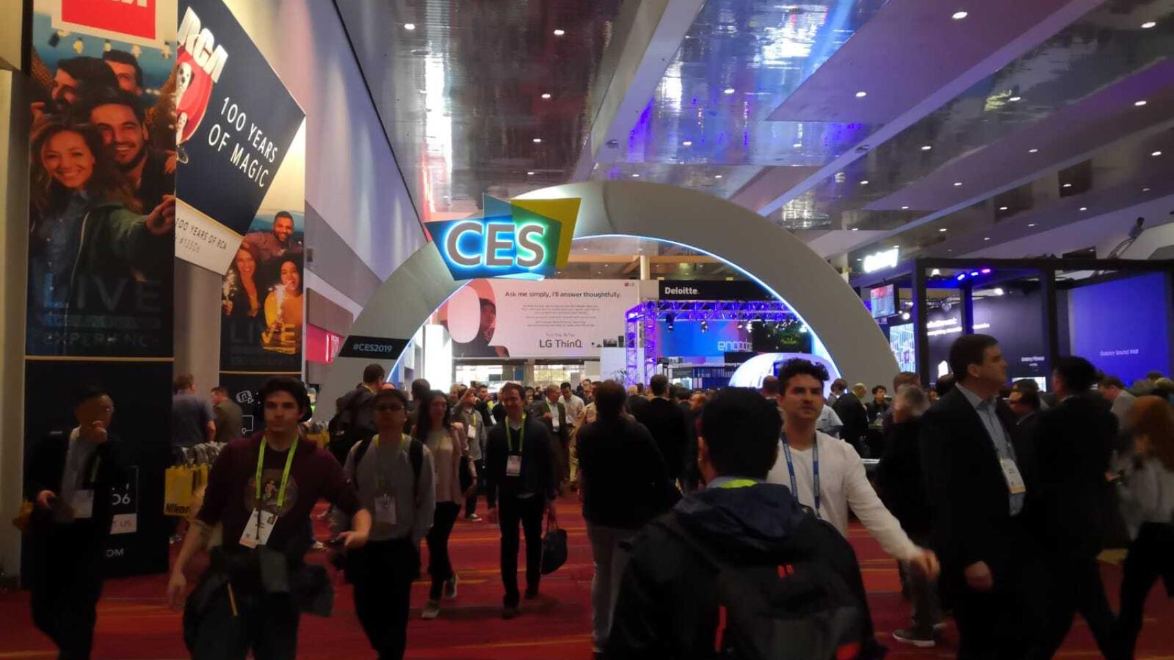 Imagen de uno de los pabellones del CES, en Las Vegas, en una edición previa a la pandemia. Foto: A. IGLESIAS FRAGA