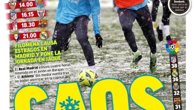 La portada del diario MARCA (09/01/2021)