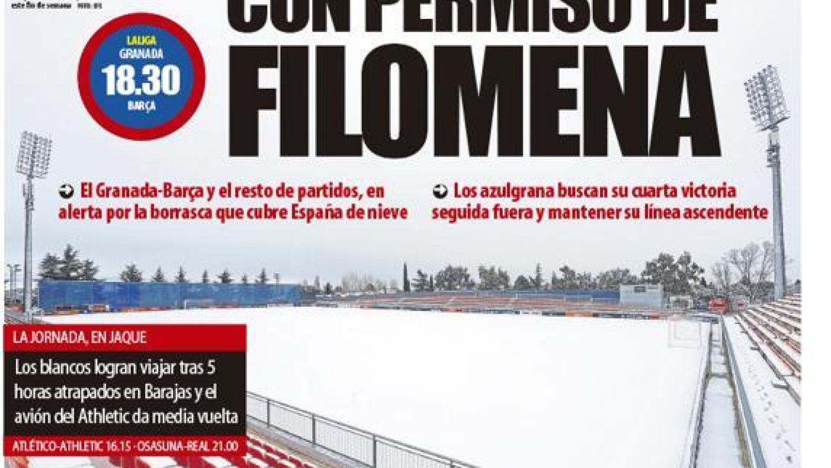 La portada del diario Mundo Deportivo (09/01/2021)