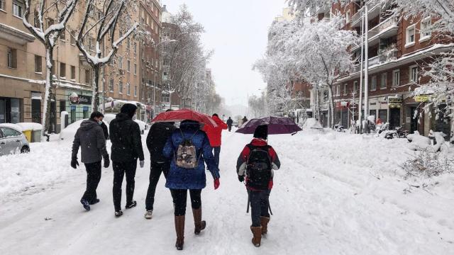 Nevada en la Avenida de Filipinas, en Madrid.