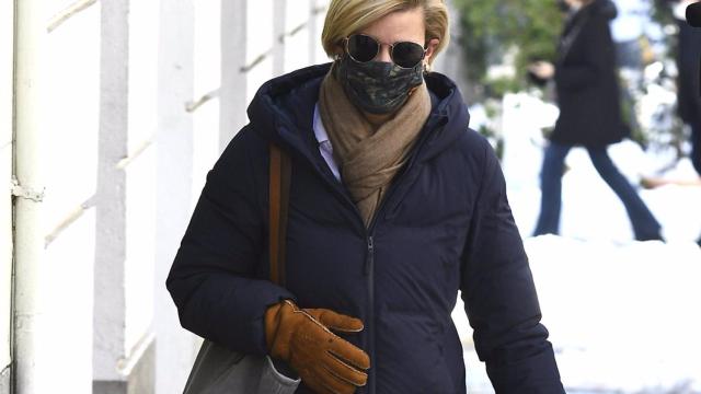 María Zurita por las calles de Madrid.