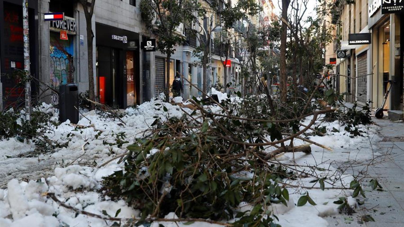 La calle Fuencarral en Madrid.