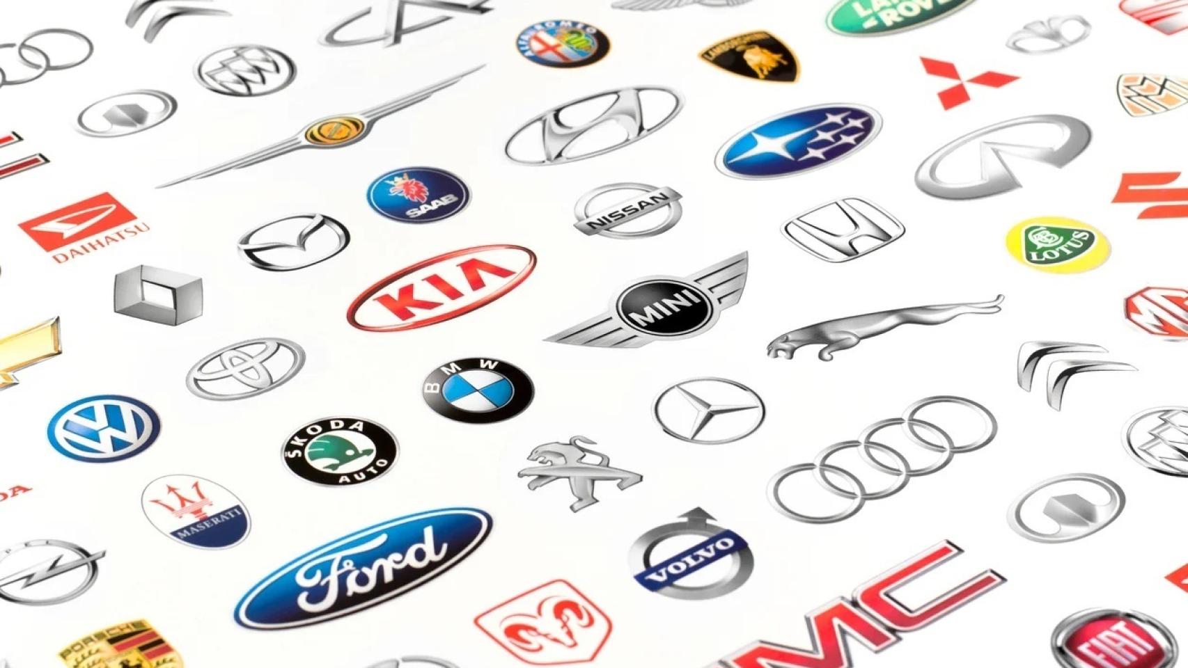 Logotipos de marcas de coches.