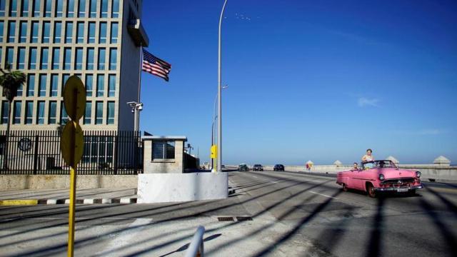 La embajada de EEUU en La Habana.