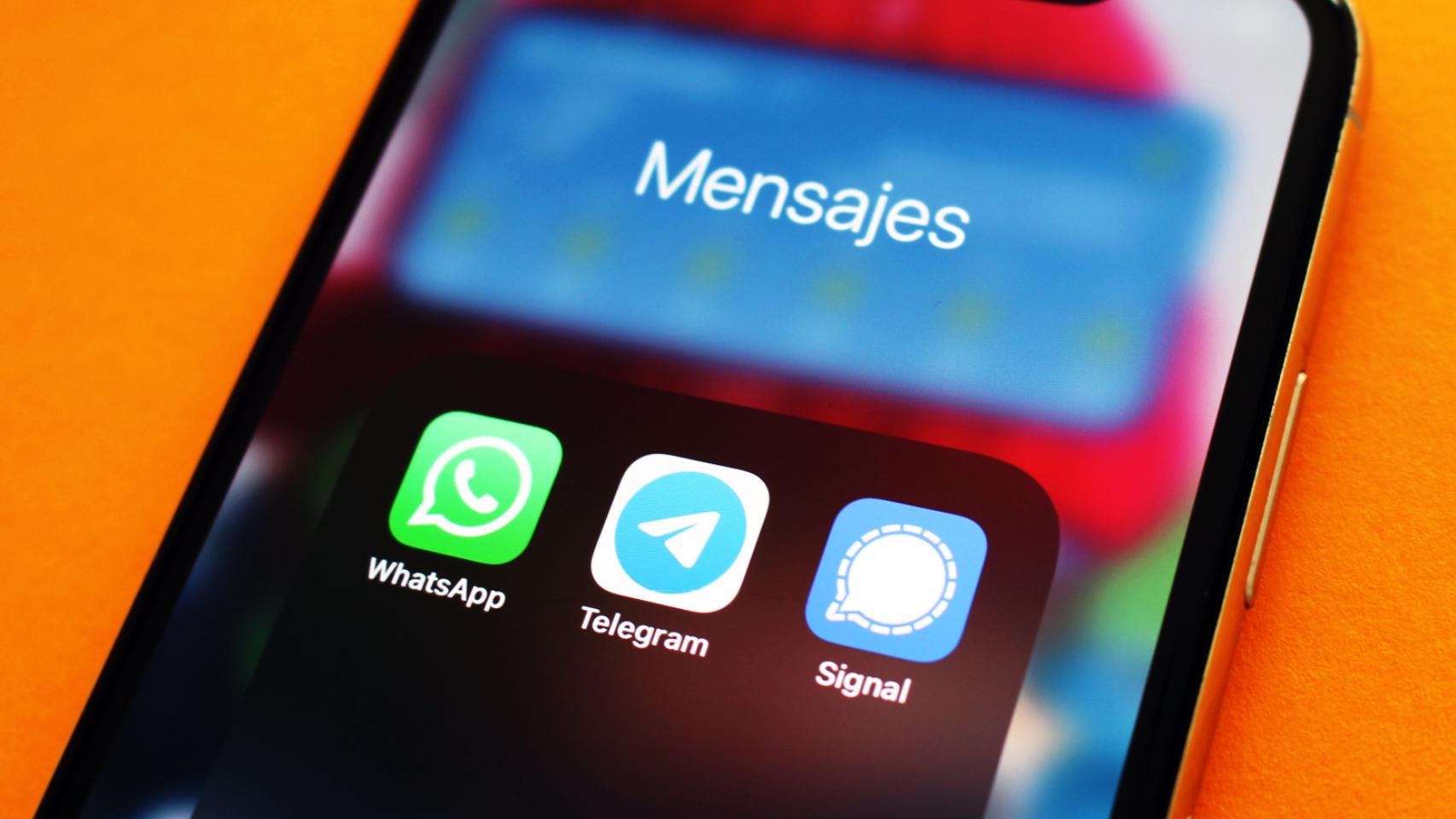 WhatsApp, Telegram y Signal