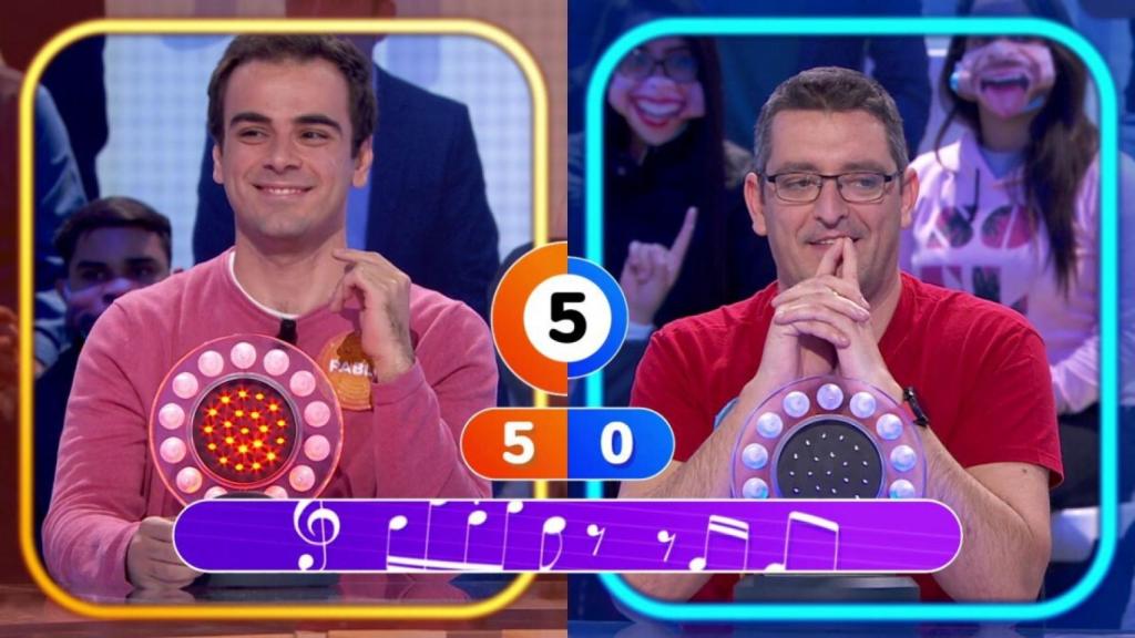 Pablo Díaz y Luis de Lama en 'Pasapalabra' (Antena 3)