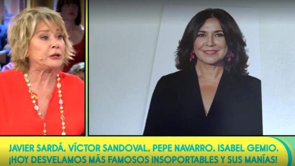 'Sálvame' volvió a cargar contra Isabel Gemio en 2018, comparándola con Terelu Campos.