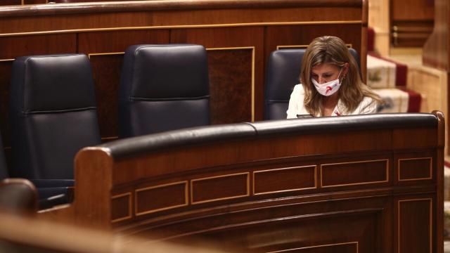 Yolanda Díaz, ministra de Trabajo y Economía Social, en el Congreso.