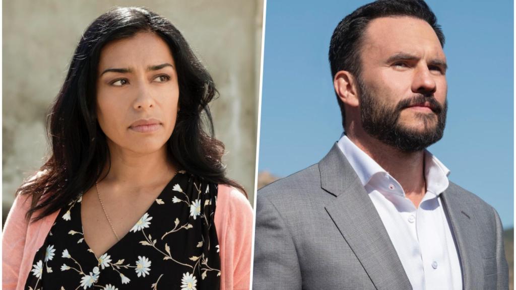 Adriana Paz y Juan Pablo de la Raba en 'Coyote'.