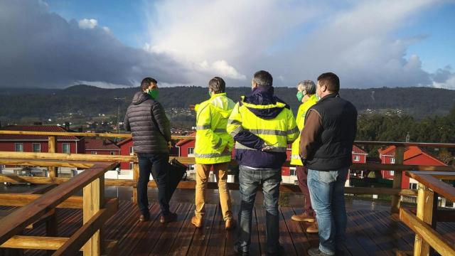 El mirador del Bosque do Peregrino, en Ames.