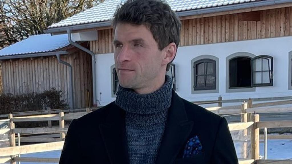 Thomas Müller, en su criadero de caballos