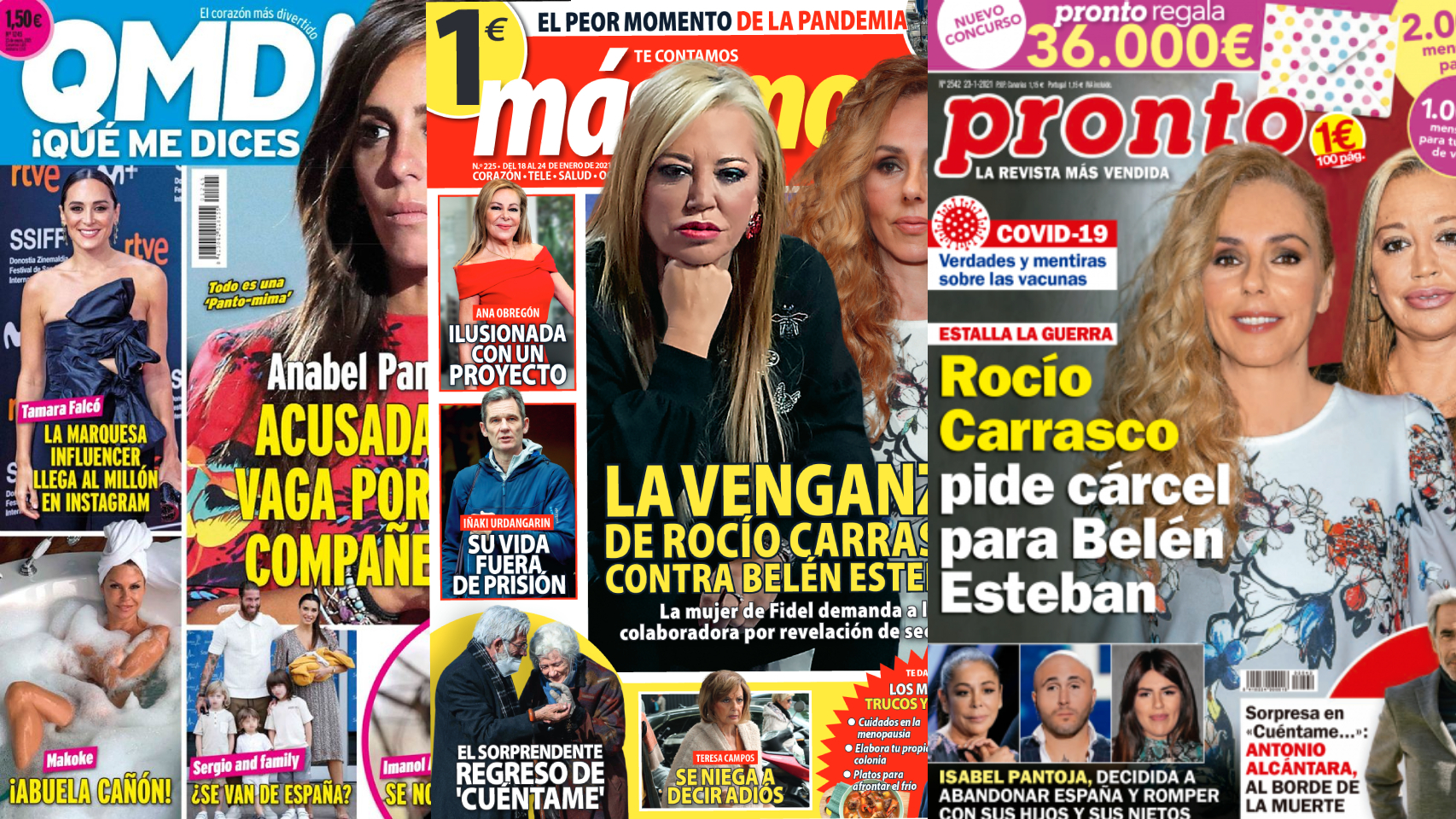 Portadas de las revistas de los lunes.