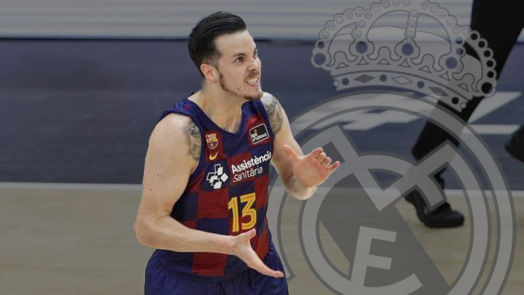 Thomas Heurtel y el escudo del Real Madrid