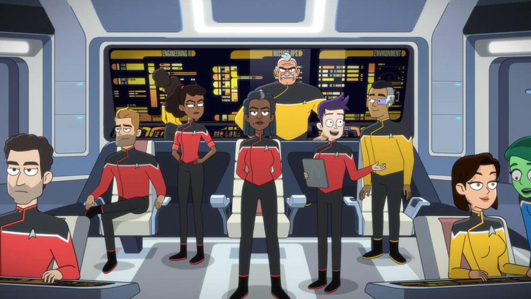 La tripulación de 'Star Trek: Lower Decks'.