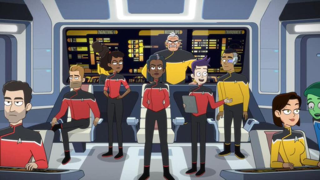 El puente de mando de la USS Cerritos.