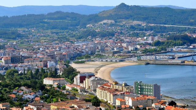 Panorámica de Vilagarcía de Arousa.