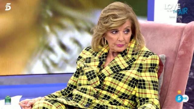 María Teresa Campos durante su entrevista con Emma García.