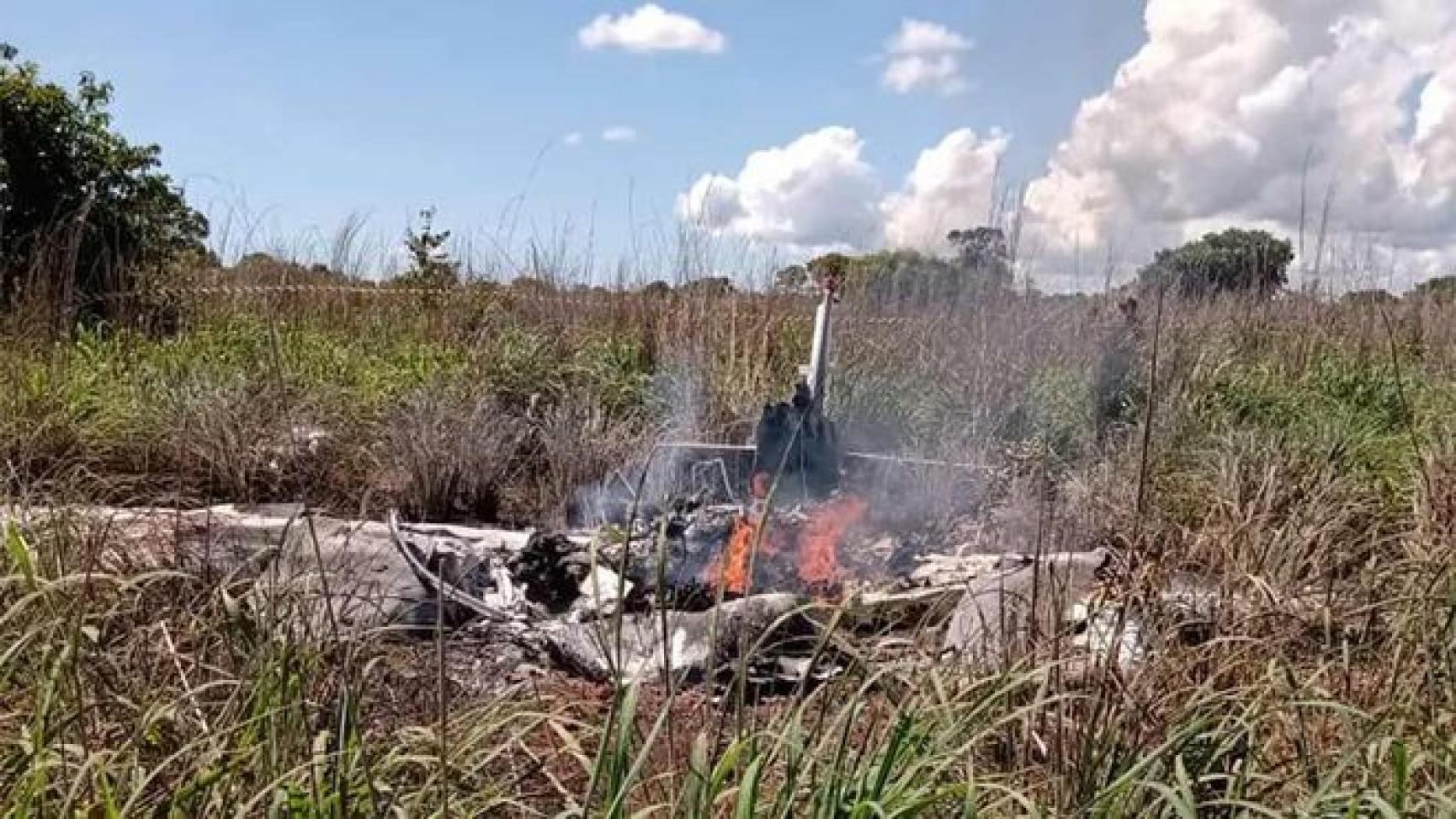El avión accidentado del Palmas Fútbol y Regatas