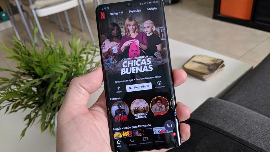 La aplicación de Netflix para Android