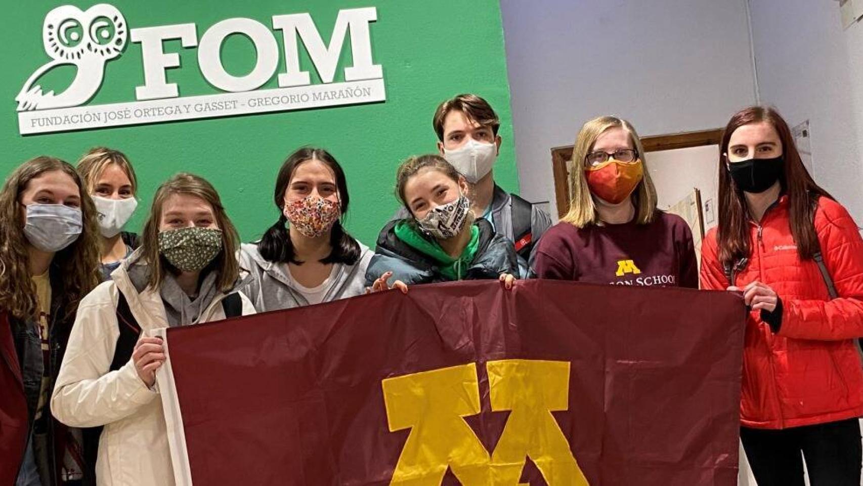 Estudiantes norteamericanos de la Fundación Ortega-Marañón
