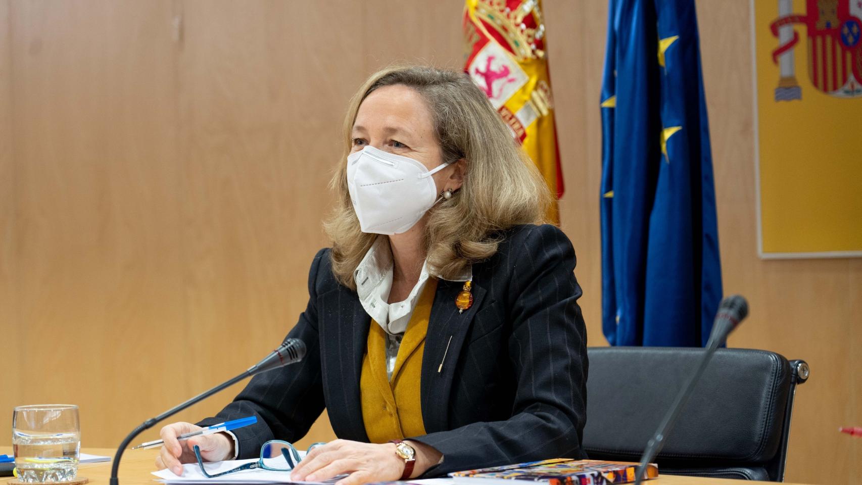 La vicepresidenta económica, Nadia Calviño.