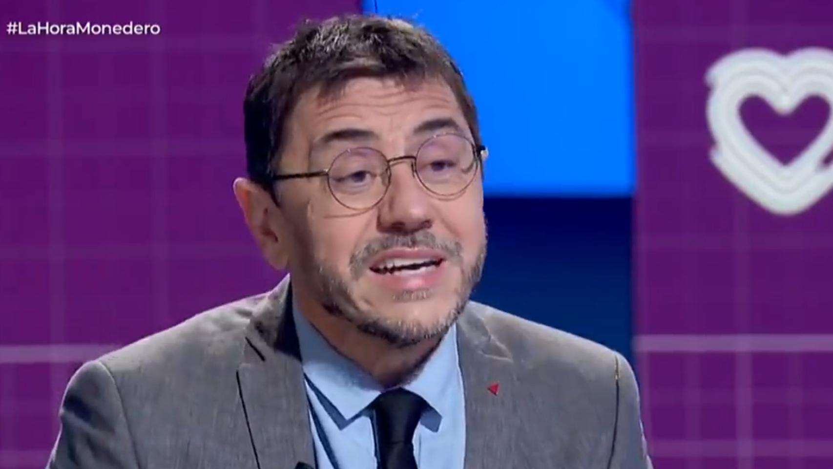 Imagen de archivo de Juan Carlos Monedero, fundador de Podemos, en TVE.