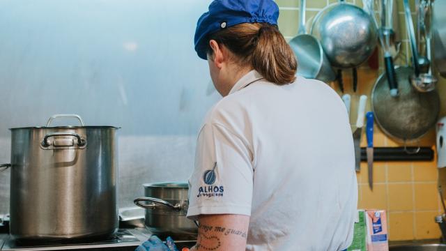 Una trabajadora beneficiaria del programa.