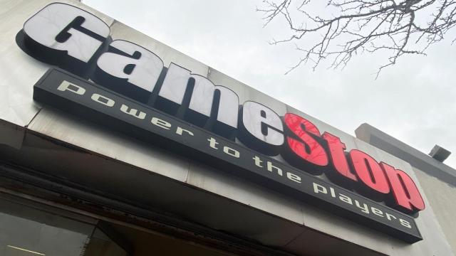 A GameStop store is seen in New York